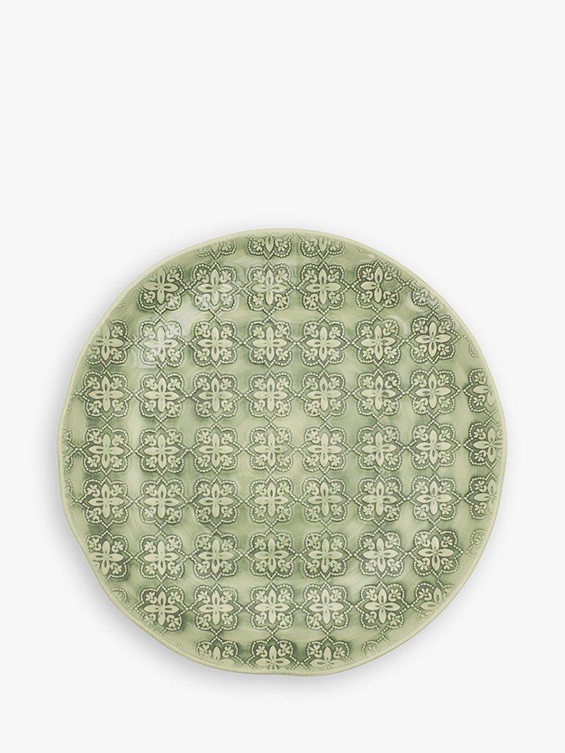 BlissHome Nadiya Hussain Mosaic Side Plate, 21cm, Green