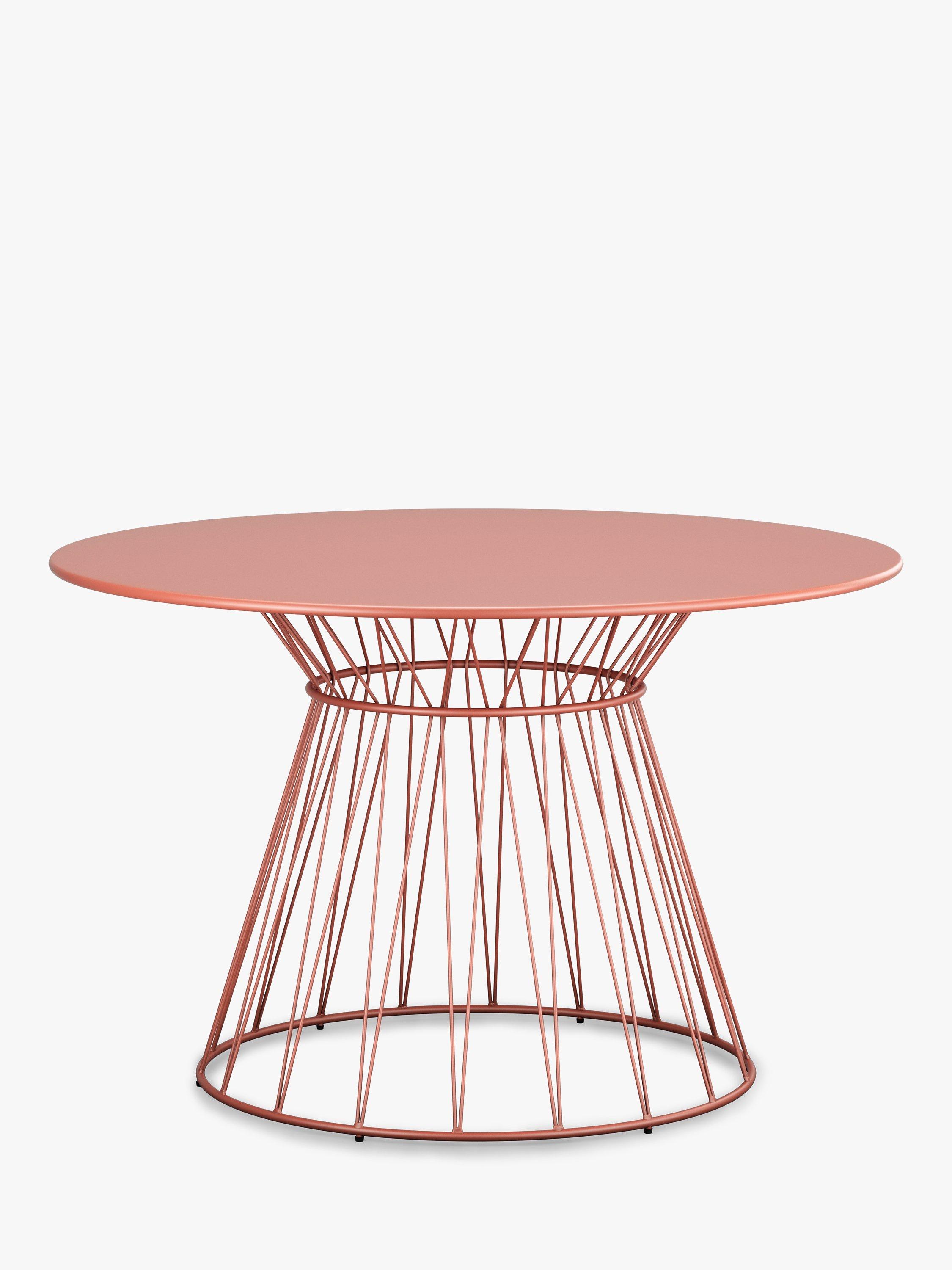 John Lewis & Partners Ray 4 Seater Garden Table, Terracotta