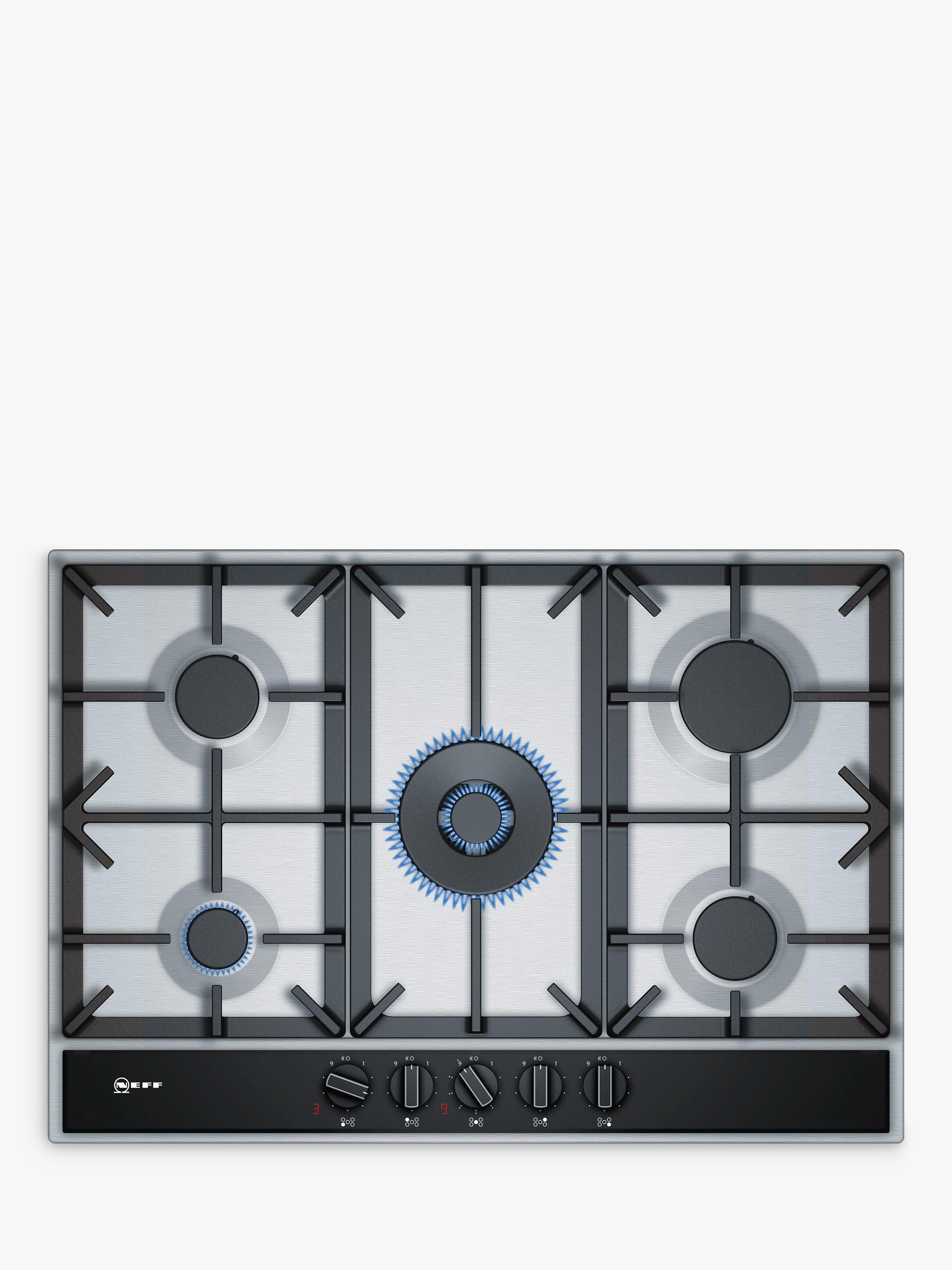 NEFF T27DA69N0 75cm Gas Hob, Stainless Steel