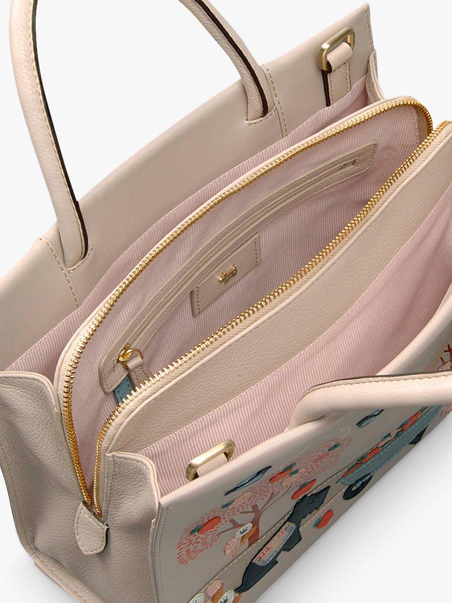 Radley To The Core Leather Grab Bag Light Natural