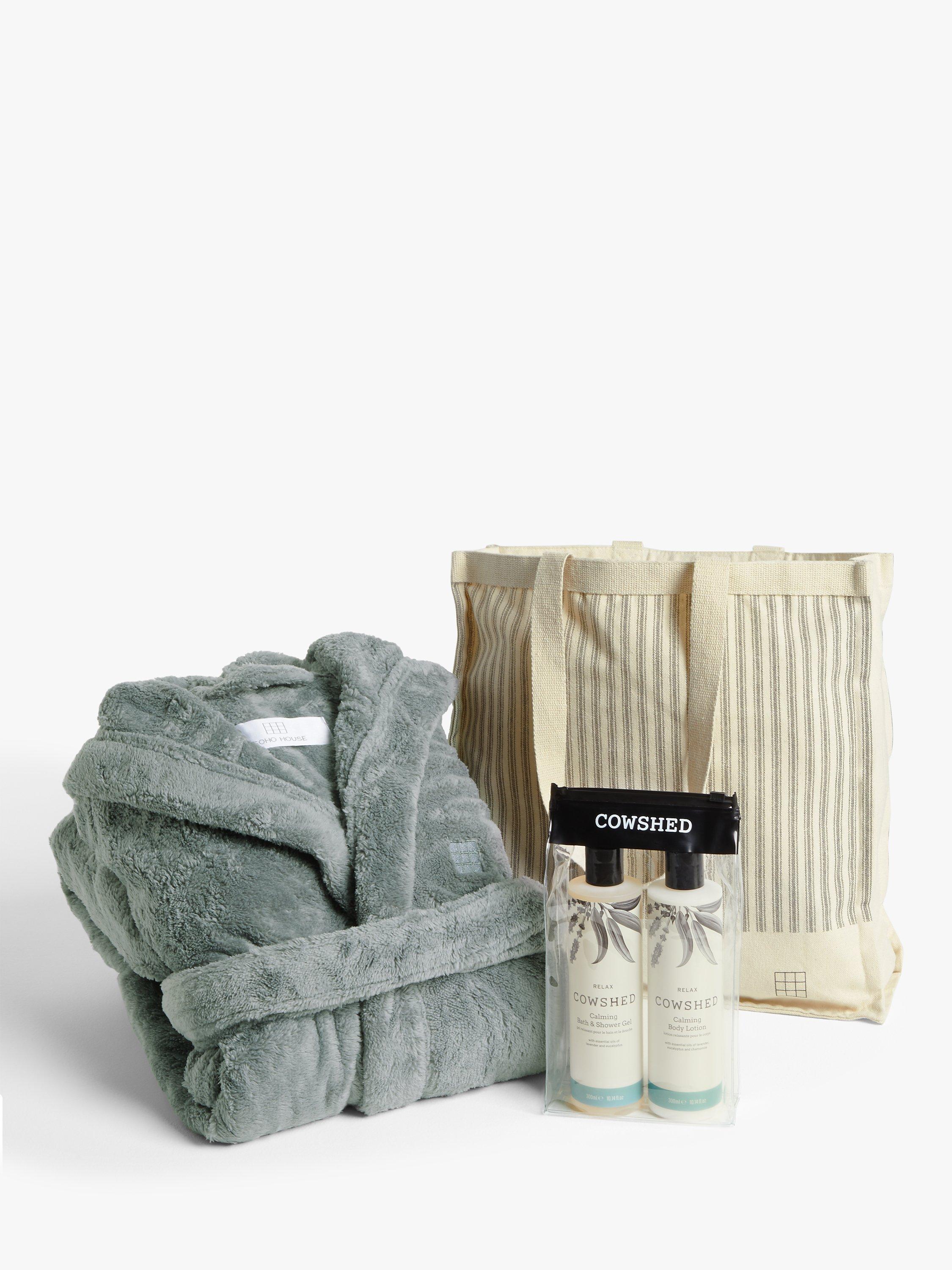 Soho Home Bath Robe, Shower Gel and Body Lotion Gift Set