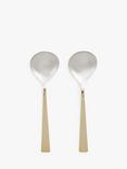 John Lewis Kainoosh Stainless Steel Serving Spoons, Set of 2, Gold