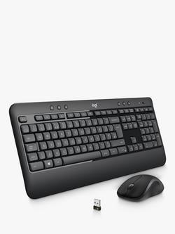 Logitech MK540 Wireless Keyboard and Mouse, Black, Black