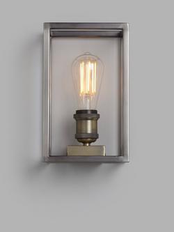 John Lewis Boundary Wall Light, Brass/Pewter, Brass/Pewter