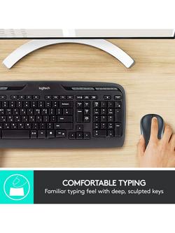 Logitech MK330 Wireless Keyboard and Mouse, Black - view 2, 