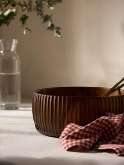 John Lewis Fusion Acacia Wood Salad Bowl, Natural - view 2, Natural