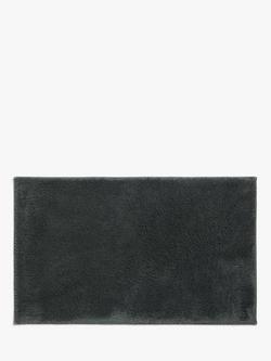 John Lewis Non Slip Cotton Bath Mat, Dark Steel
