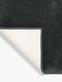 John Lewis Non Slip Cotton Bath Mat - view 2, Dark Steel