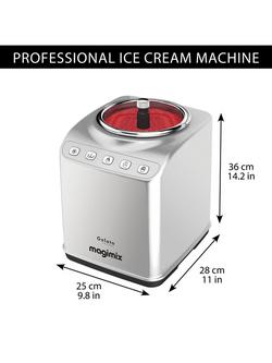 Magimix Gelato Expert Ice Cream Maker, Silver - view 2, Silver