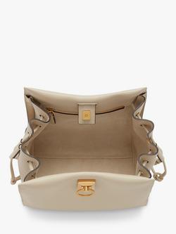 Mulberry Small Iris Heavy Grain & Silky Calf's Leather Shoulder Bag - view 2, Chalk