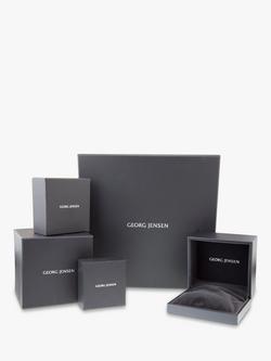 Georg Jensen Offspring Open Hoop Earrings, Silver - view 2, Silver