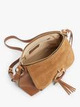 See By Chloé Joan Suede Leather Small Satchel Bag, Caramello