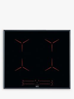 AEG IPE64551FB 60cm MaxiSense Induction Hob, Black, Black