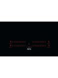 AEG MaxiSense IPE84531FB 80cm Induction Hob, Black