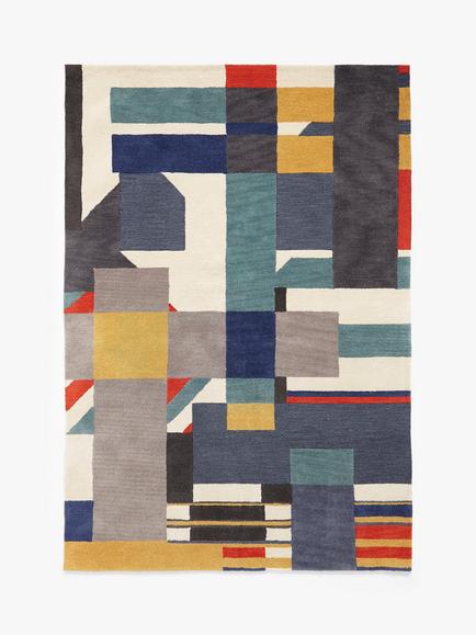 John Lewis Kastrup Hand Tufted Pure Wool Rug, Red/Multi