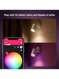 Philips Hue White & Colour Ambiance Fugato LED Smart Single Spotlight, White