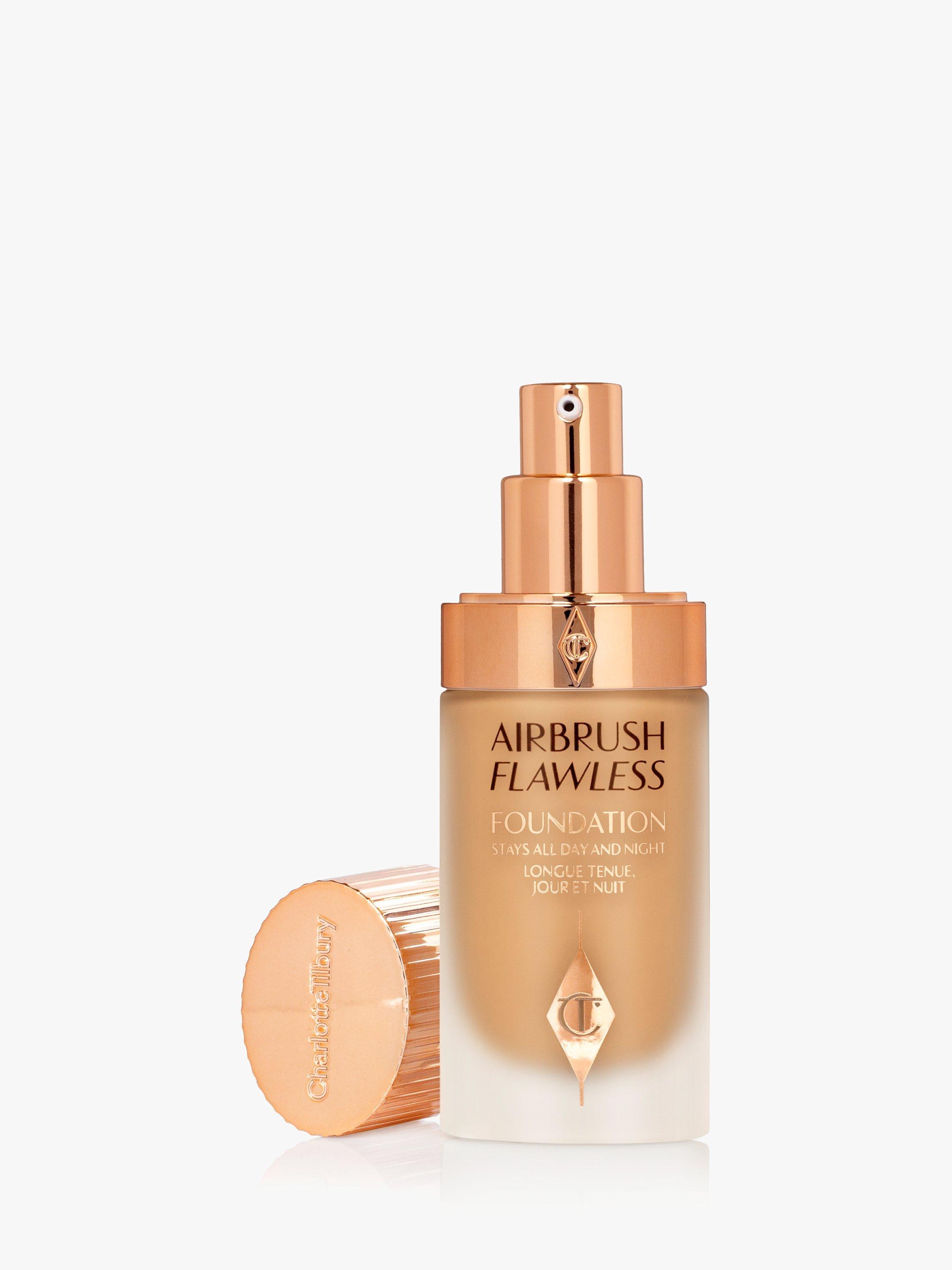 Product image 2 of 5, which shows Charlotte Tilbury Airbrush Flawless Foundation. 9 Warm