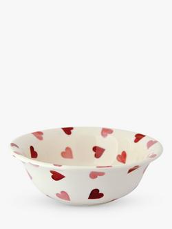 Emma Bridgewater Pink Hearts Cereal Bowl, Pink/Multi, 16.9cm, Pink/Multi