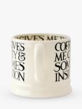 Emma Bridgewater Black Toast Small Mug, 175ml, Black/White