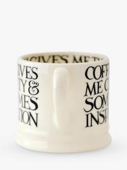 Emma Bridgewater Black Toast Small Mug, 175ml, Black/White - view 2, Black/White