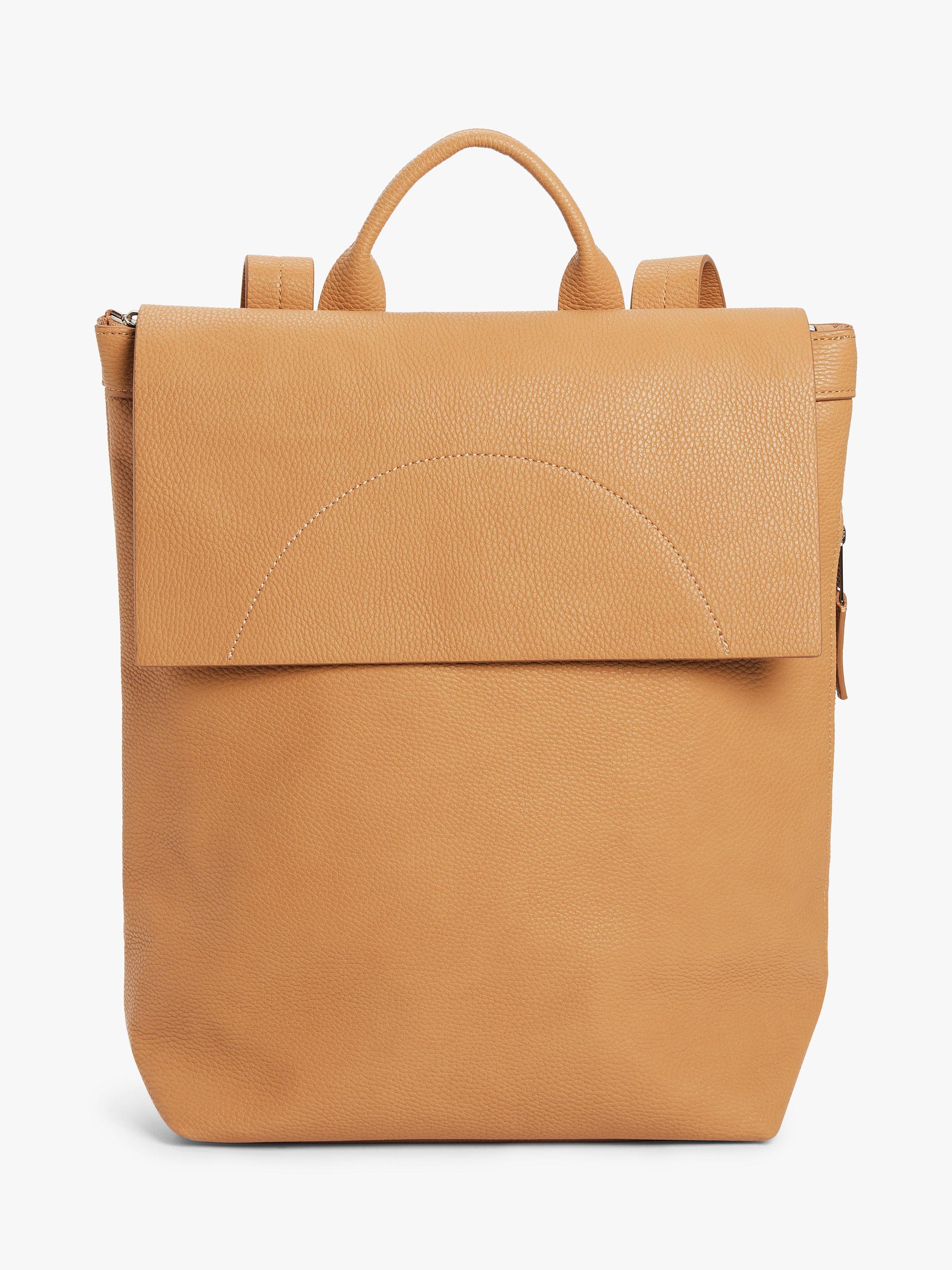 Kin Sia Foldover Backpack, Camel