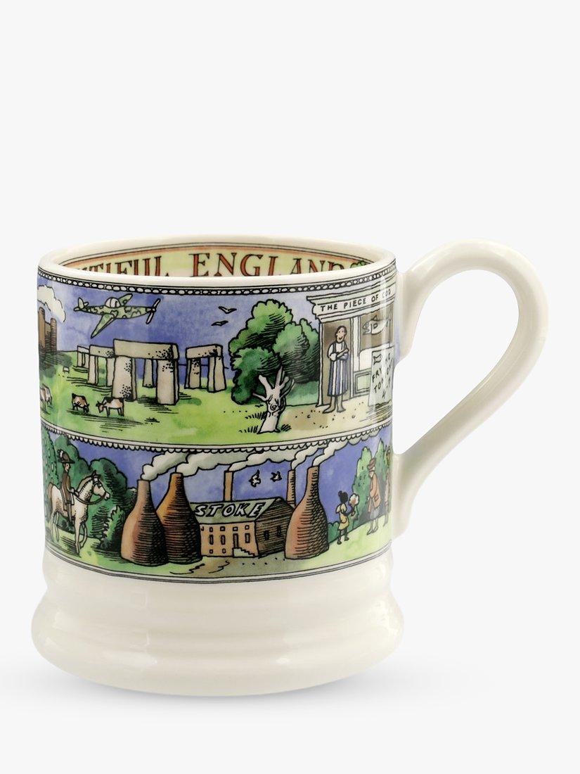 Emma Bridgewater Beautiful England Half Pint Mug, 280ml, Green/Multi