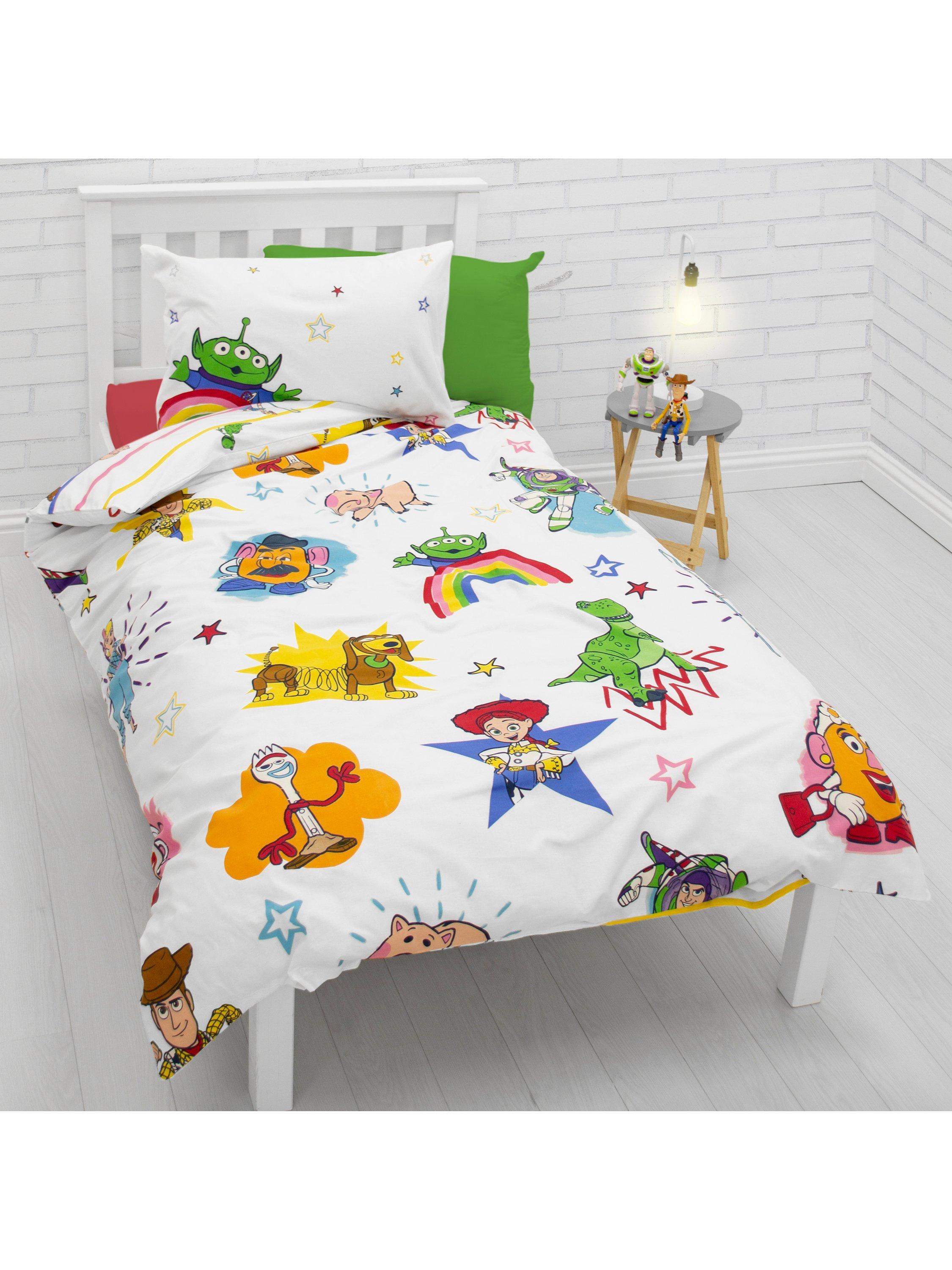Toy Story Reversible Cotton Duvet Cover and Pillowcase Set Single Multi