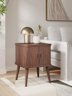 John Lewis Grayson Small Storage Side Table - view 2, Dark
