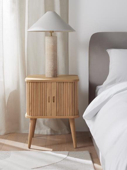 John Lewis Grayson Small Storage Side Table - view 2, Oak