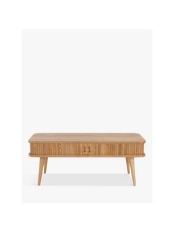 John Lewis Grayson Storage Coffee Table - view 2, Oak