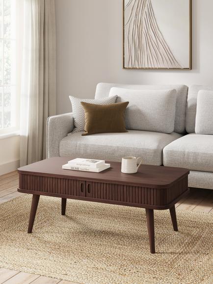 John Lewis Grayson Storage Coffee Table - view 2, Dark