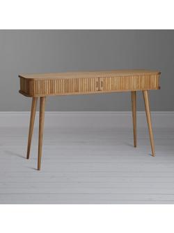 John Lewis Grayson Storage Console Table - view 2, Oak