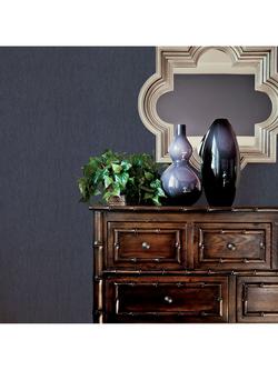 Galerie Leaf Emboss Wallpaper - view 2, Blue G67812