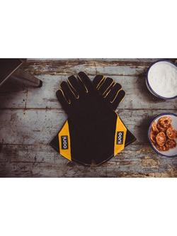 Ooni Heat-Resistant Leather Pizza Oven & BBQ Gloves, Black - view 2, Black