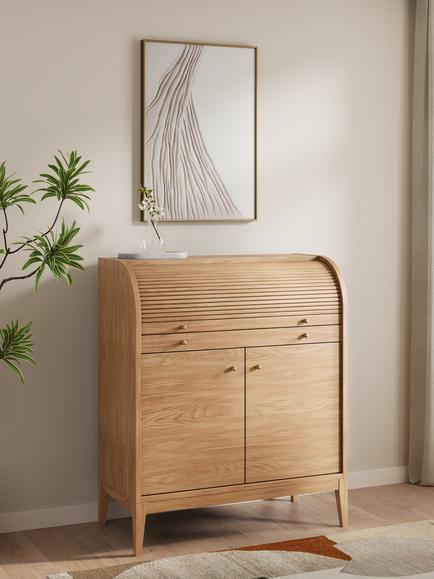 John Lewis Grayson Bureau - view 2, Oak