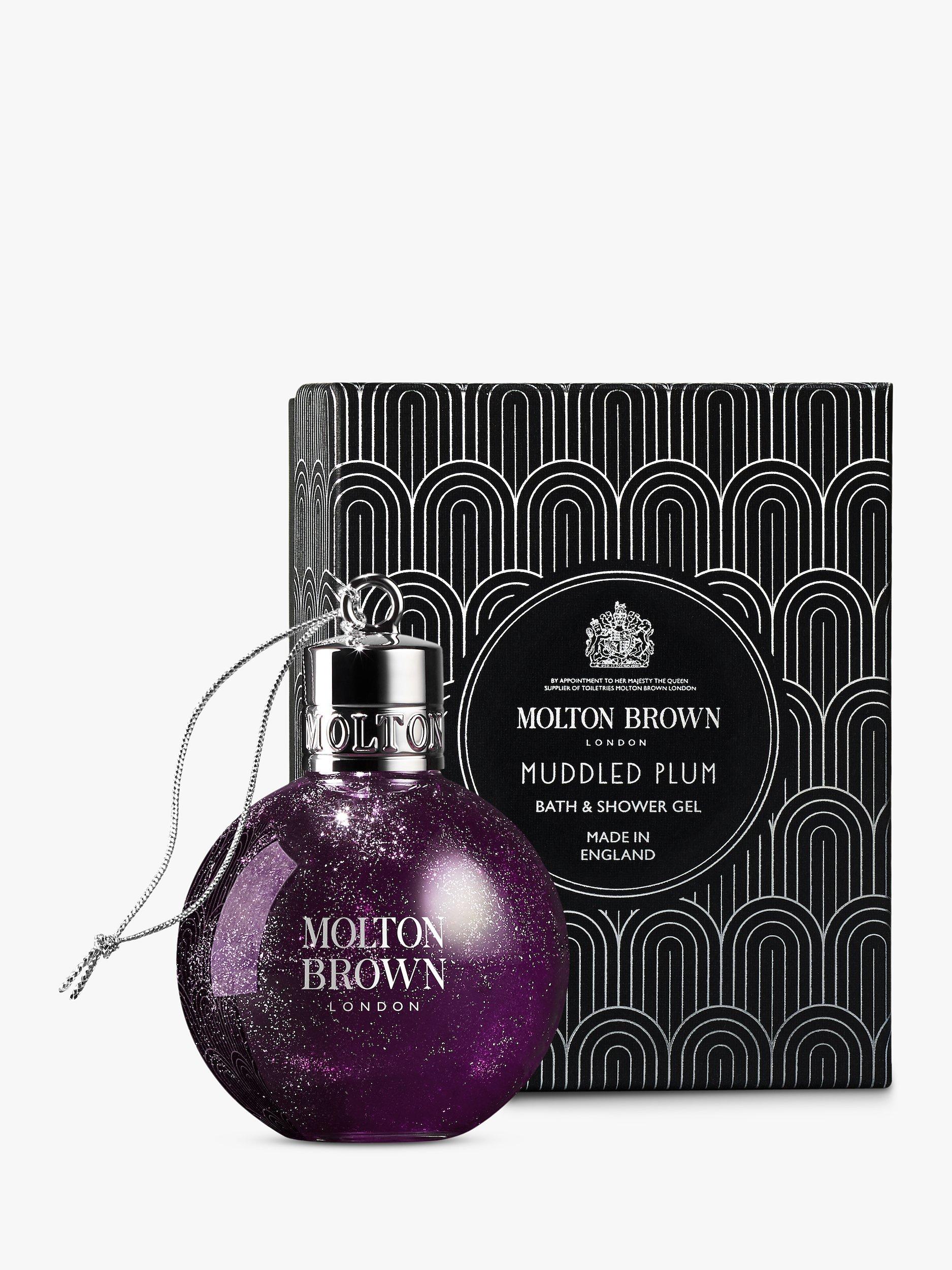 Molton Brown Muddled Plum Bath & Shower Gel Festive Bauble, 75ml