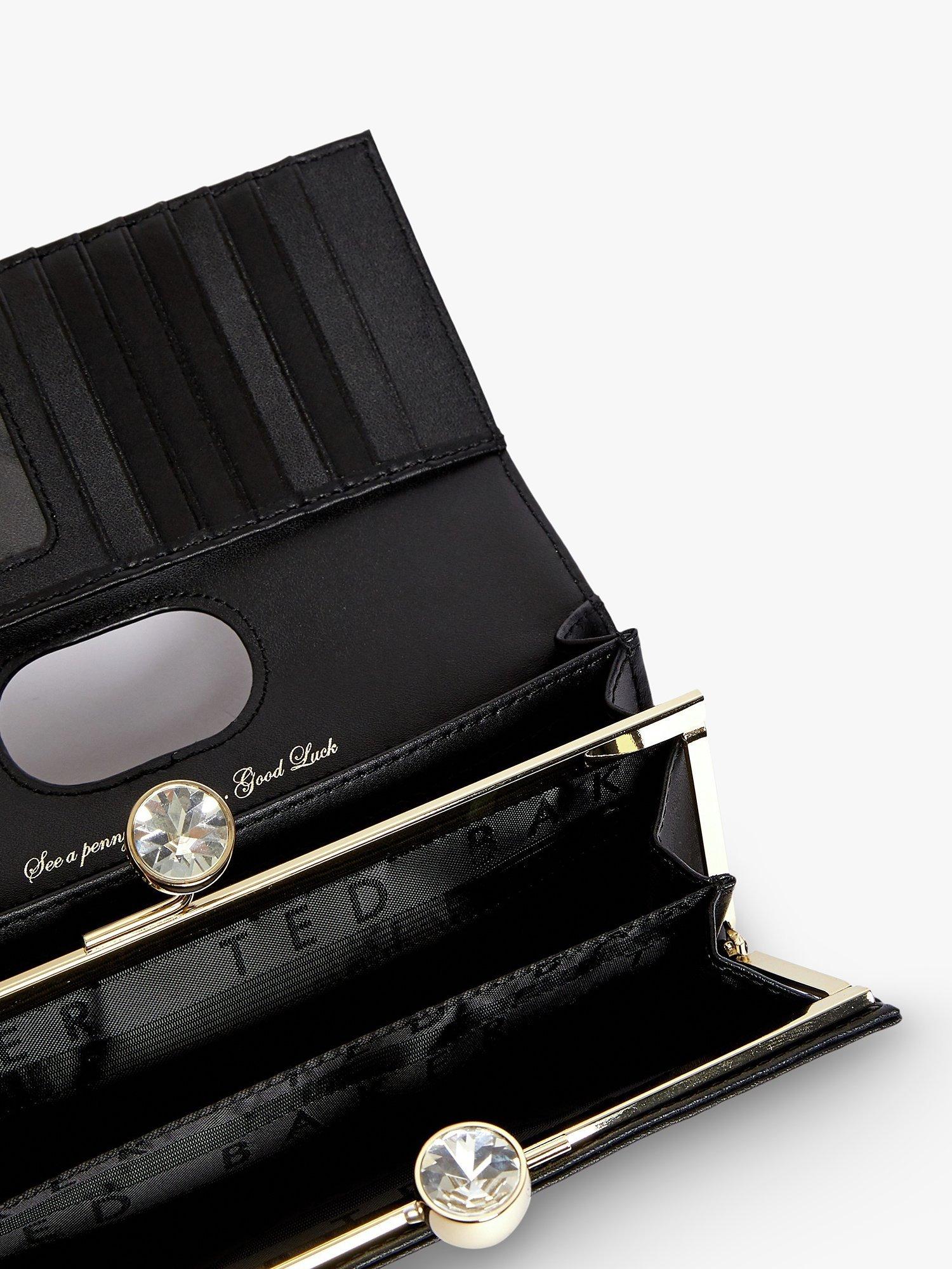 Product image 2 of 4, which shows Ted Baker Elador Matinee Leather Purse, Black
