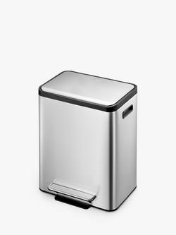 EKO Ecocasa Recycling Pedal Bin, 30L - view 2, Silver