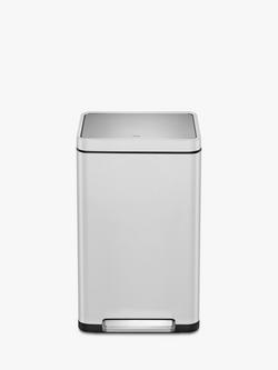 EKO X Cube Recycling Bin, 40L - view 2, Stainless Steel