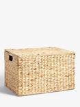 John Lewis Water Hyacinth Lidded Box, Large