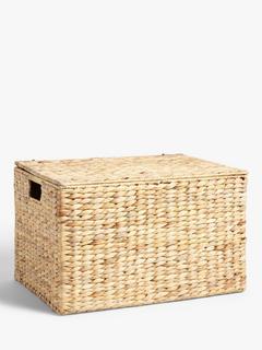 John Lewis Water Hyacinth Lidded Box, Large
