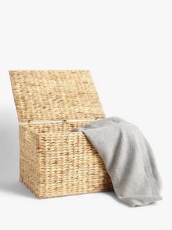 John Lewis Water Hyacinth Lidded Box, Large - view 2, 