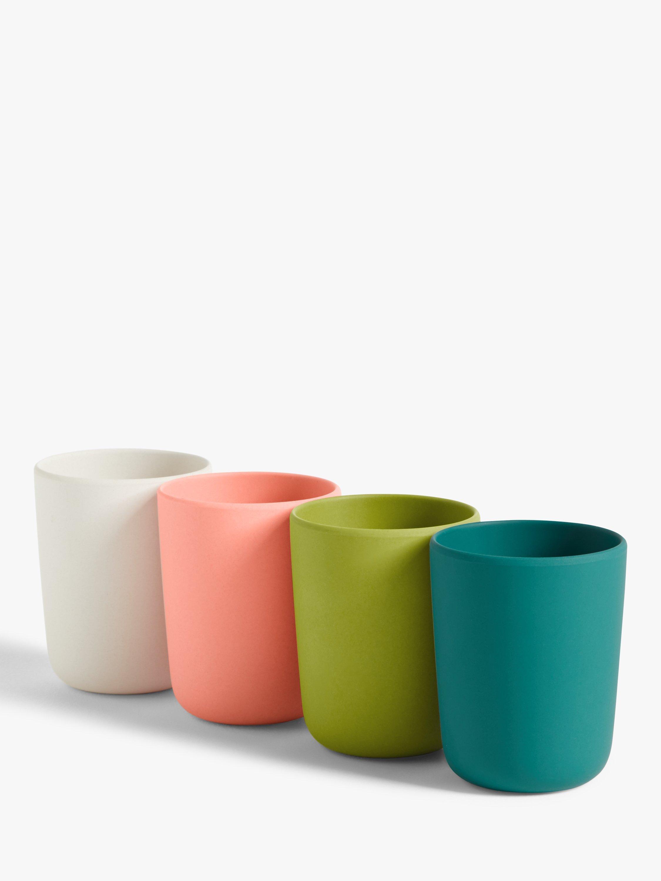 John Lewis & Partners Bamboo Tumbler, Set of 4, Multi