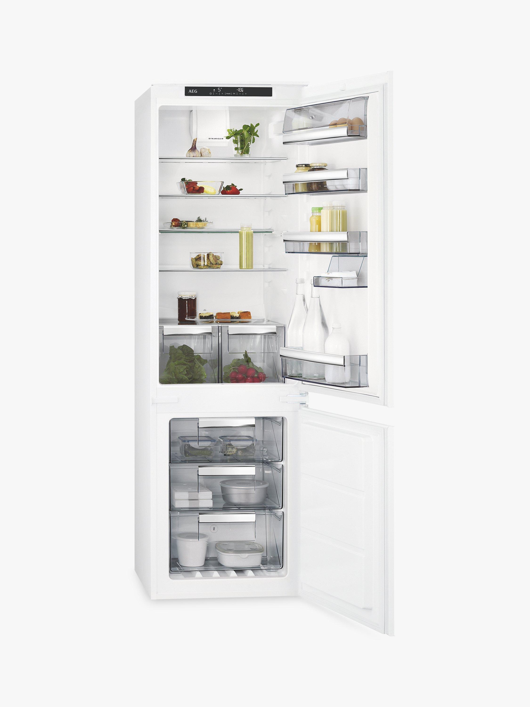 AEG SCE8181VTS Integrated 70/30 Fridge Freezer, Sliding Door Hinge, A+ Energy Rating