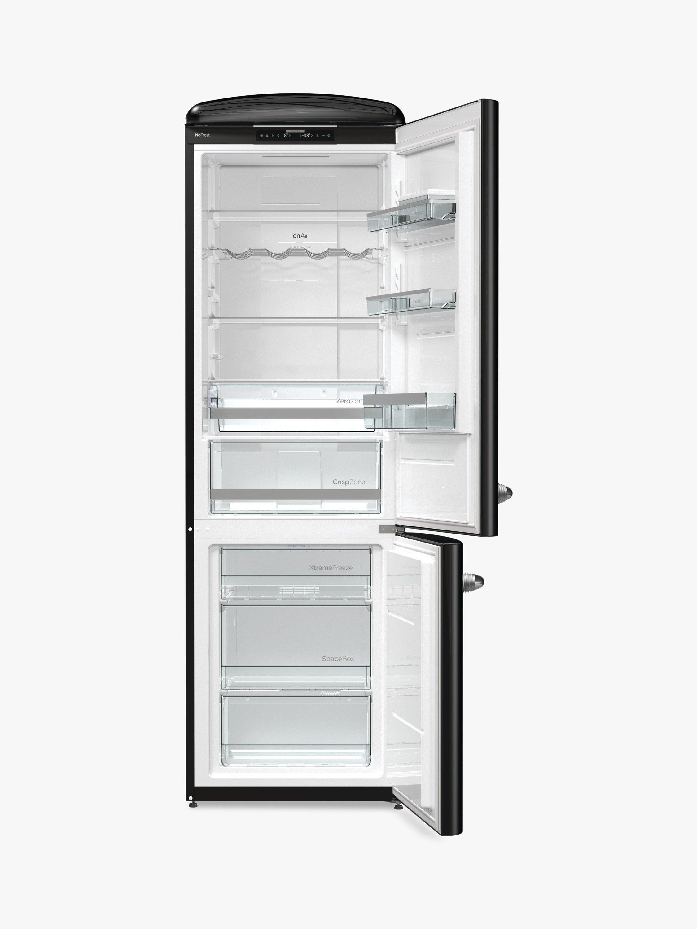 Gorenje ONRK193BK Freestanding Retro Fridge Freezer, A+++ Energy Rating, Black