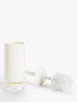 John Lewis Block Stripe Slimline Toilet Brush - view 2, White