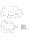 John Lewis Elevate Medium 2 Seater Power Recliner Sofa