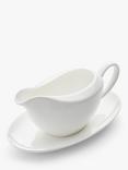 Royal Worcester Serendipity Bone China Gravy Boat & Stand, 340ml, White