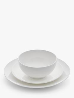 Royal Worcester Serendipity Bone China Dinnerware Set, 12 Piece, White - view 2, White