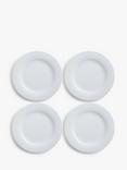 John Lewis Dine Porcelain Rim Dinner Plate, Set of 4, 28cm, White